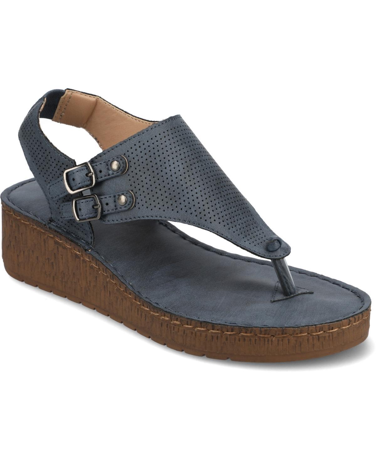 Journee Collection Mckell Womens Wedge Sandals Product Image