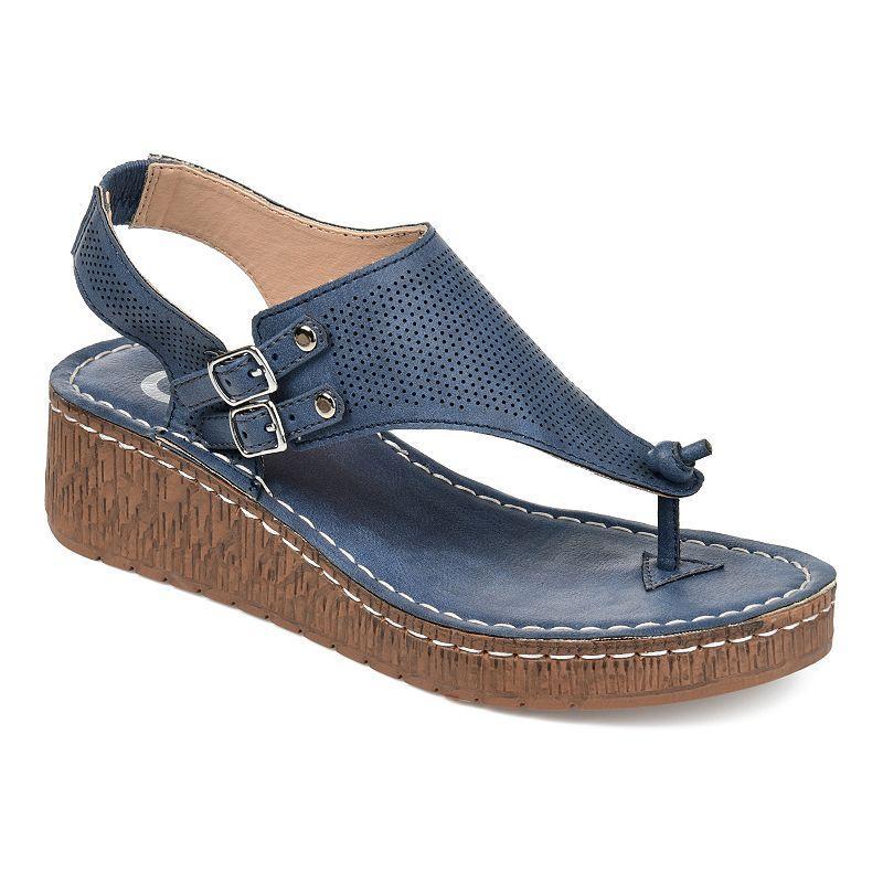 Journee Collection Mckell Womens Wedge Sandals Product Image