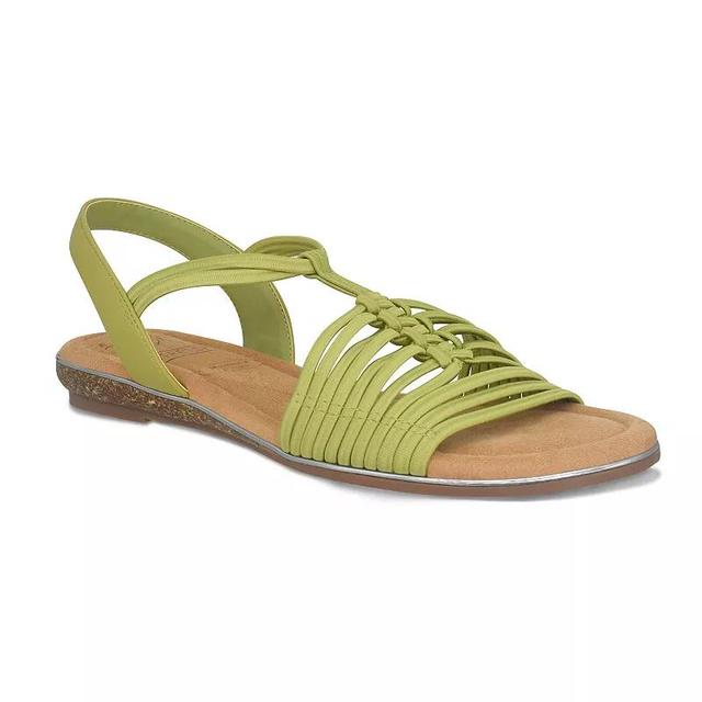 Impo Barella Womens Stretch Elastic Memory Foam Sandals Green Product Image