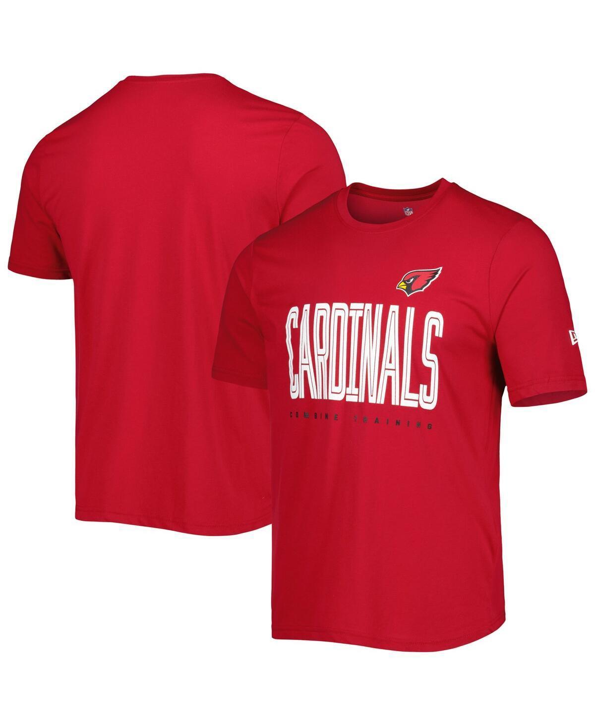 Mens New Era Cardinal Arizona Cardinals Combine Authentic Training Huddle Up T-Shirt Product Image