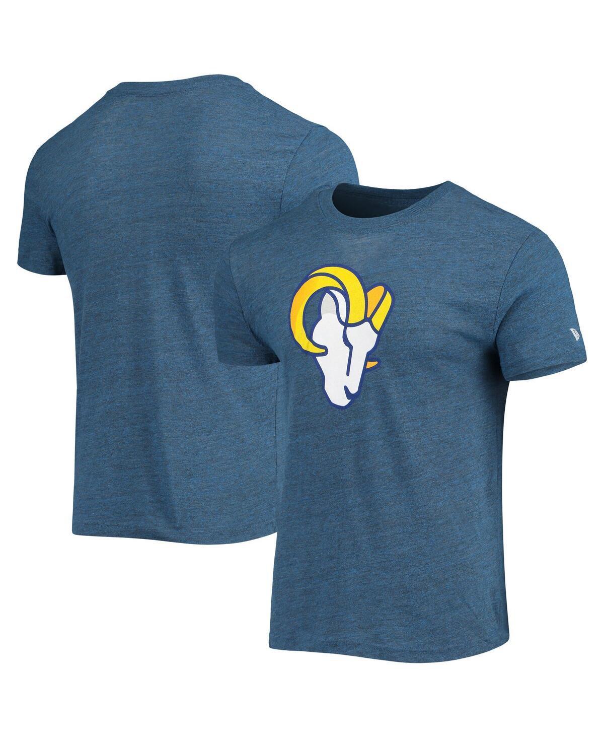 Mens New Era Heathered Royal Los Angeles Rams Alternative Logo Tri-Blend T-Shirt Product Image