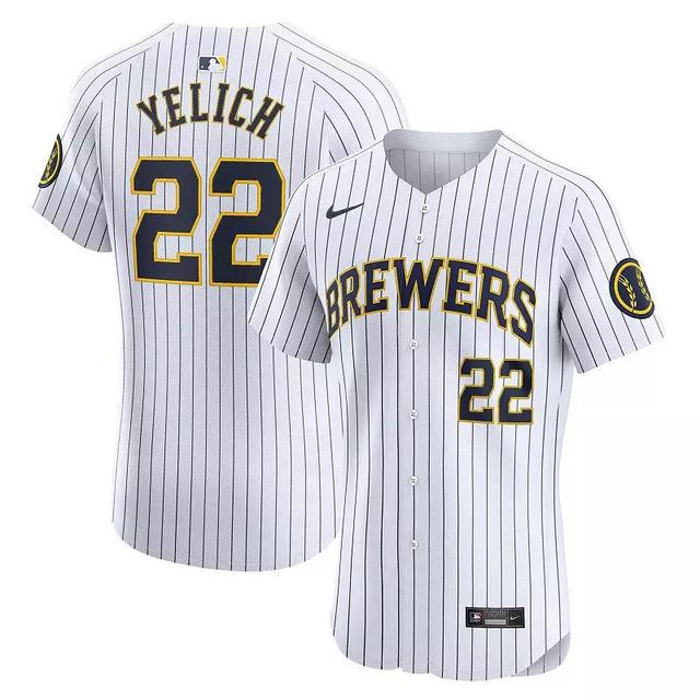 Mens Nike Christian Yelich Milwaukee Brewers Alternate Alternate Elite Player Jersey Product Image