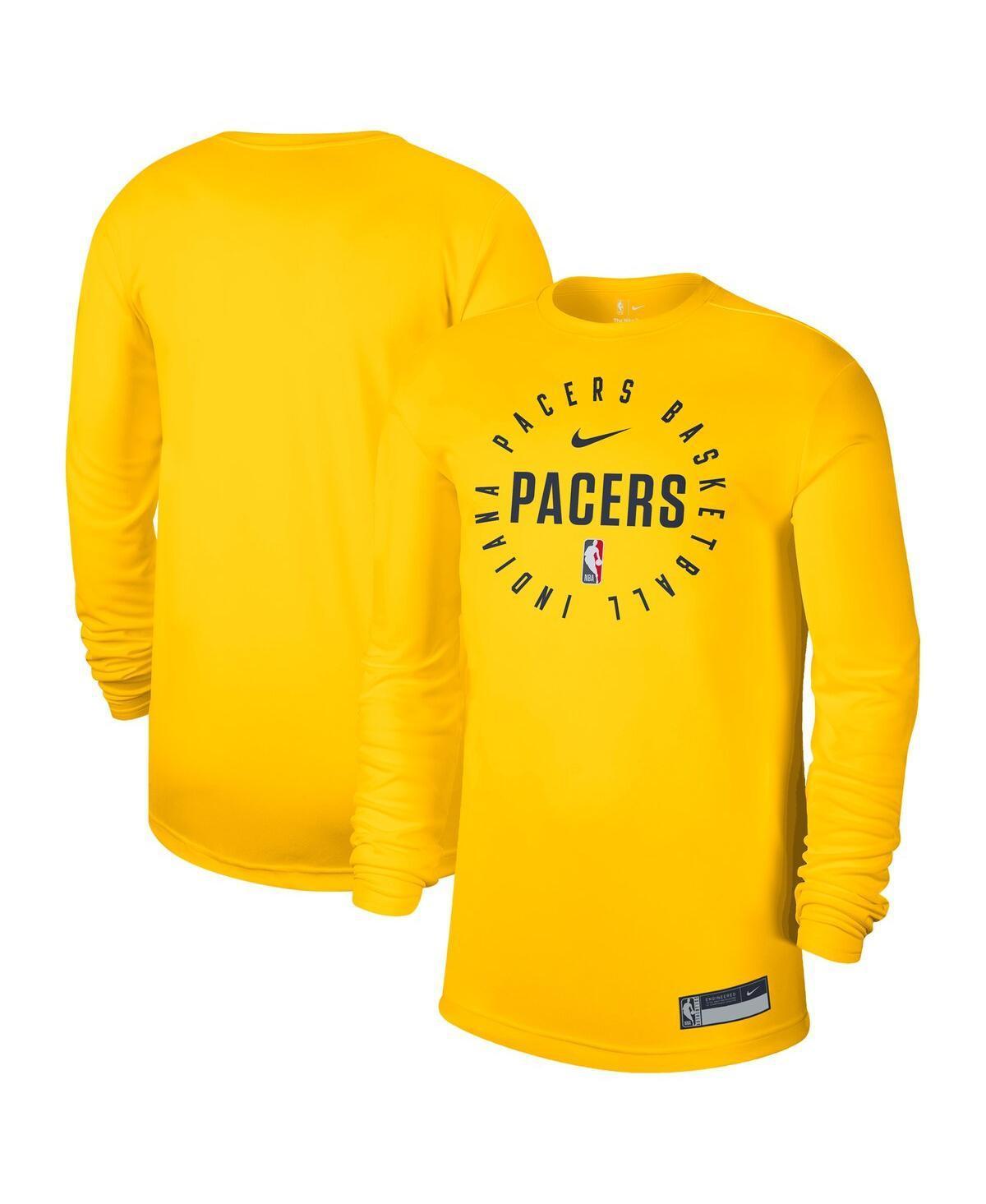 Nike Mens Gold Indiana Pacers 2024/25 Legend On-Court Practice Long Sleeve T-Shirt Product Image