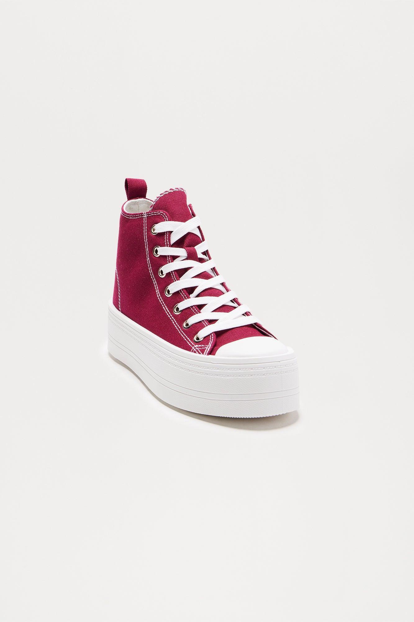 Joss Platform Sneakers - Wine Product Image