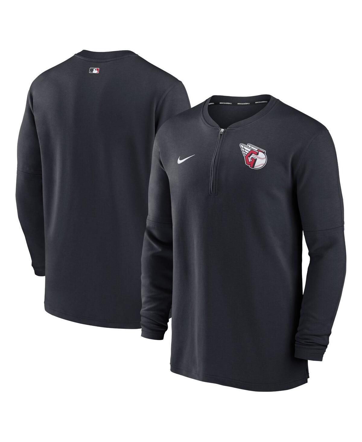 Mens Nike Black Cleveland Guardians Authentic Collection Game Time Performance Quarter-Zip Top Product Image