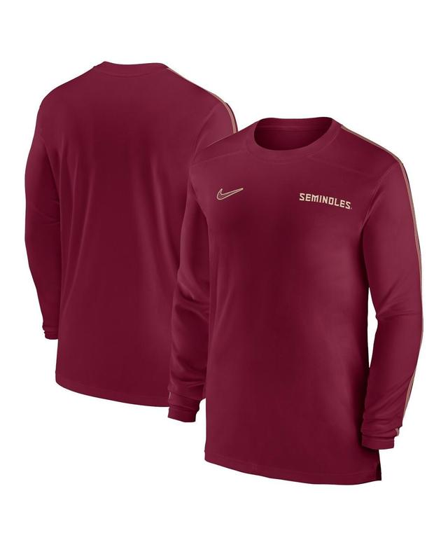 Nike Mens Duke Blue Devils 2024 Sideline Coach Uv Performance Long Sleeve T-Shirt - White Product Image