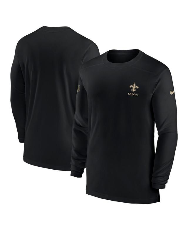 NIKE Men's  Royal Los Angeles Rams Sideline Coach Performance Long Sleeve T-shirt Product Image