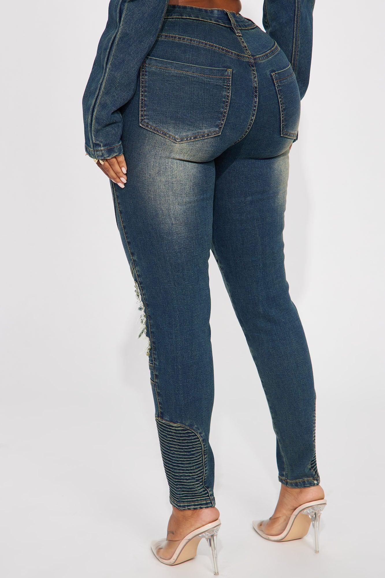 Contenta Tinted Stretch Jeans - Dark Wash Product Image