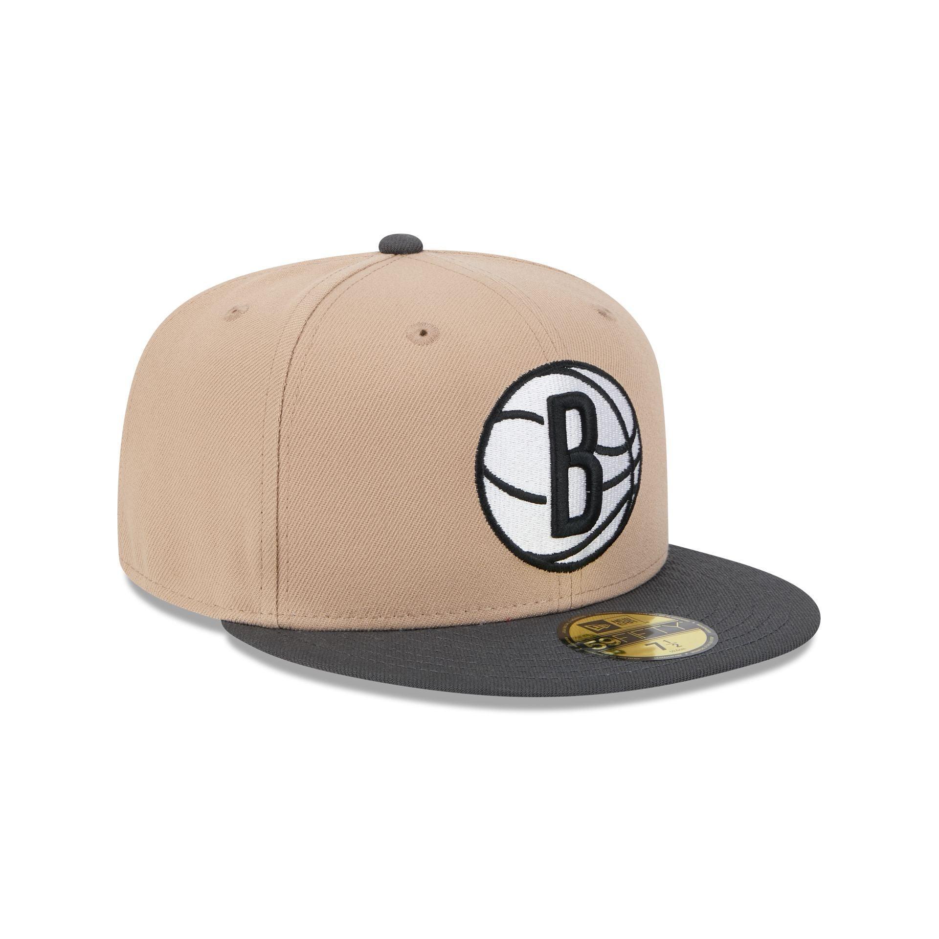 Brooklyn Nets Camel 59FIFTY Fitted Hat Male Product Image