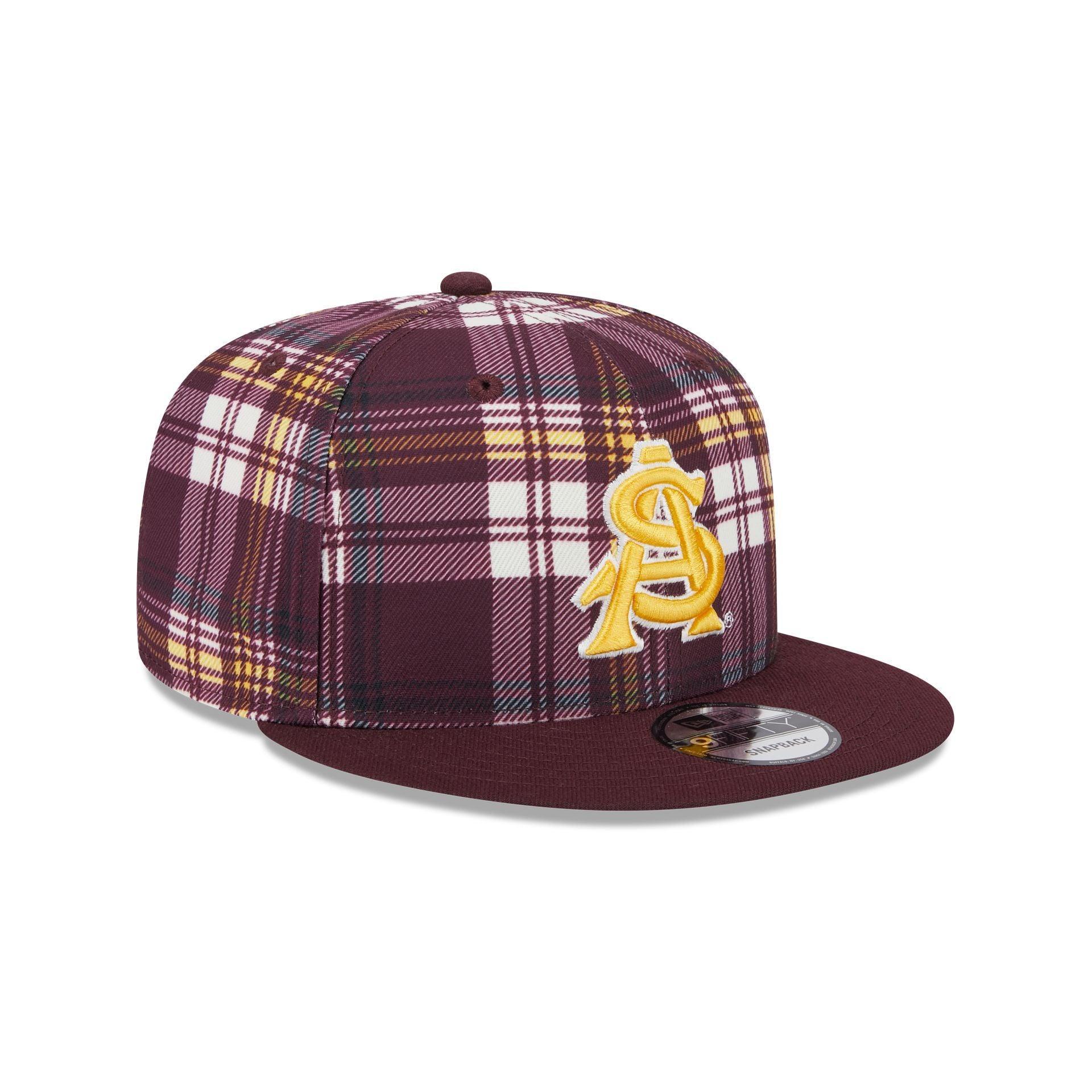 Arizona State Sun Devils Plaid 9FIFTY Snapback Hat Male Product Image