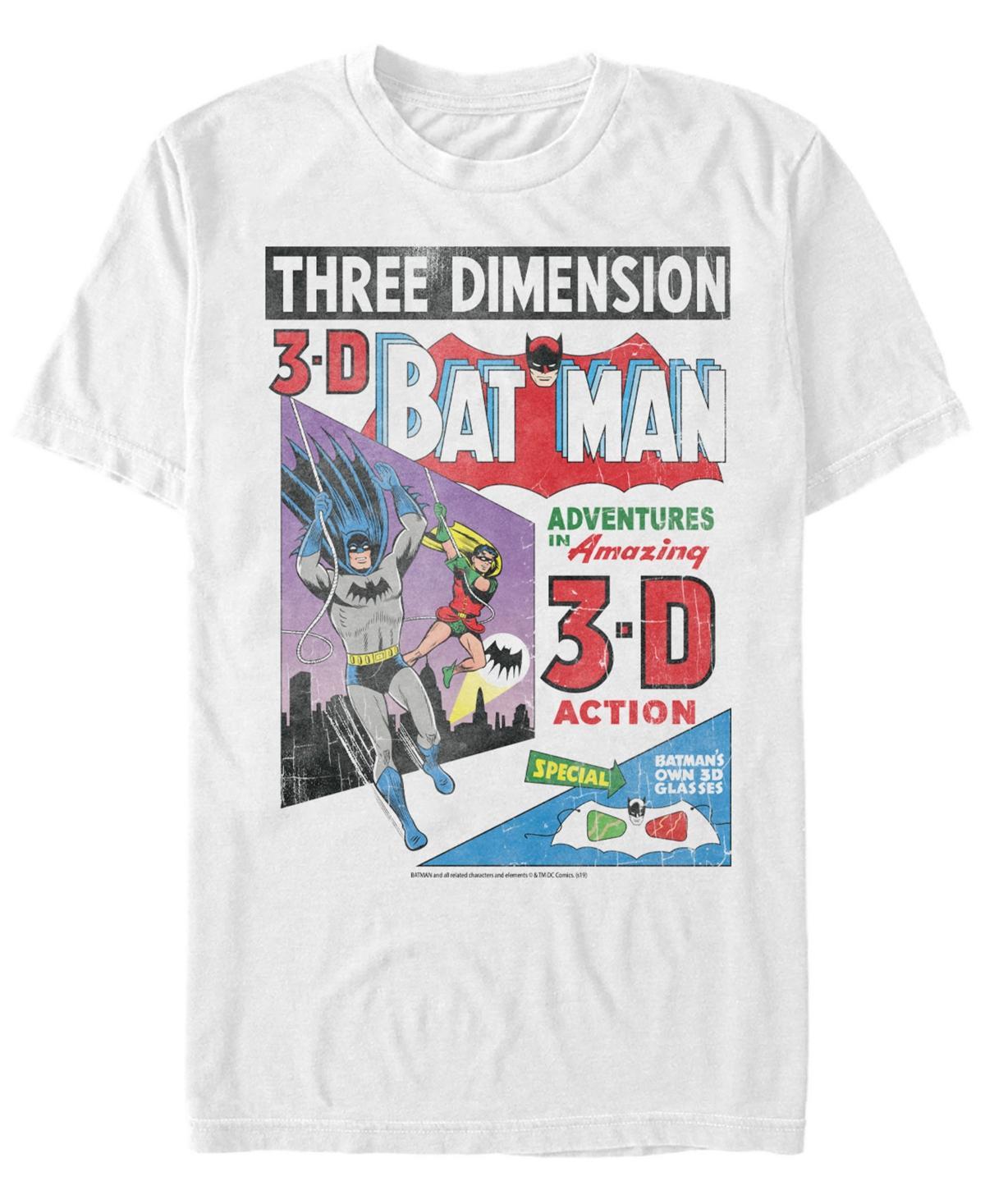 Mens Batman 3D Distressed Comic Book Cover Tee Product Image