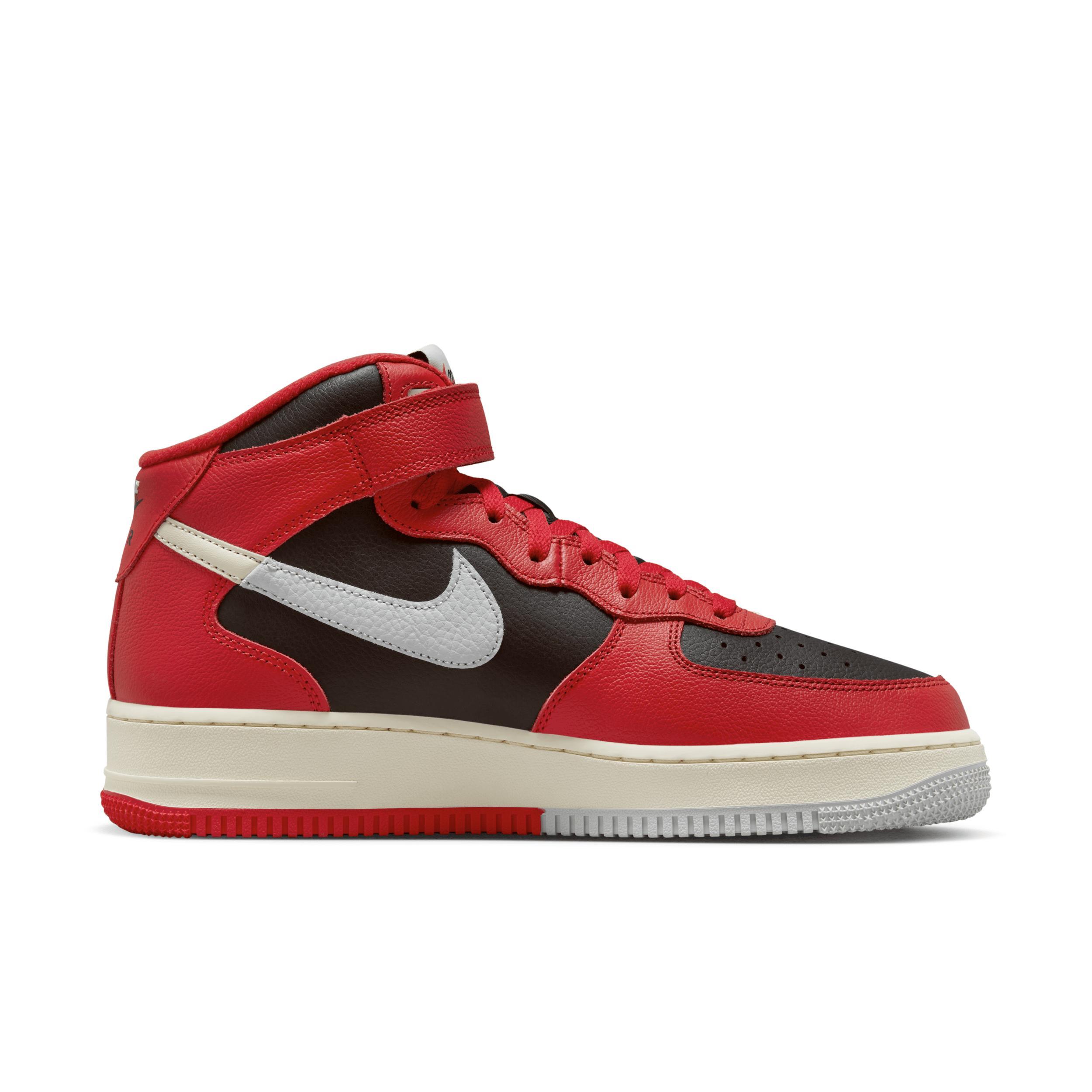 Nike Mens Nike Air Force 1 Mid LV8 RMX - Mens Basketball Shoes Coconut Milk/Lt Silver/Black Product Image