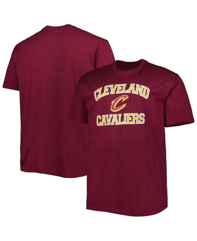 Mens Wine Cleveland Cavaliers Big & Tall Heart & Soul T-Shirt Product Image