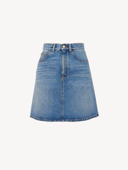 Denim mini skirt product image