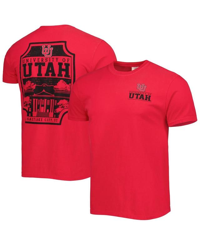 Mens Red Utah Utes Logo Campus Icon T-Shirt Product Image