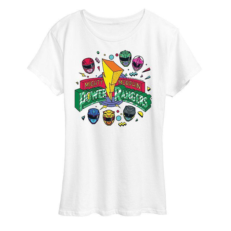 Womens Power Rangers 90s Logo Graphic Tee Product Image