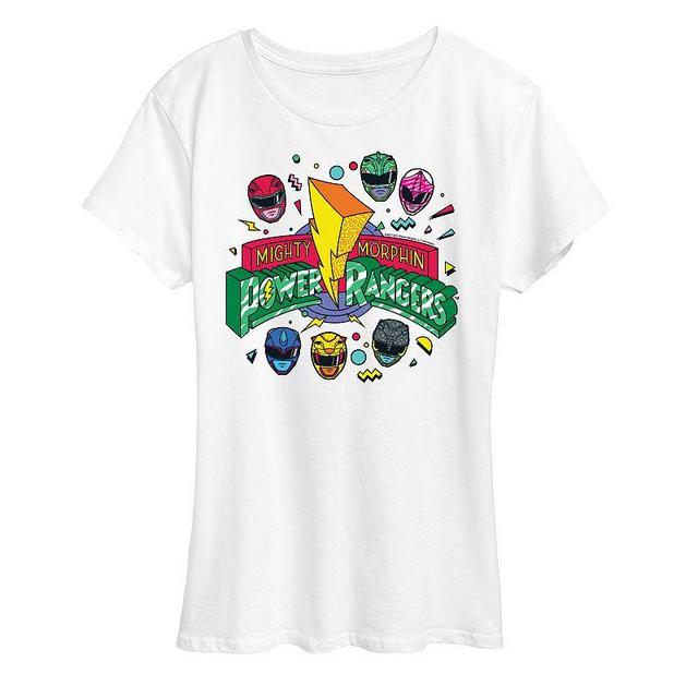 Womens Power Rangers 90s Logo Graphic Tee Product Image