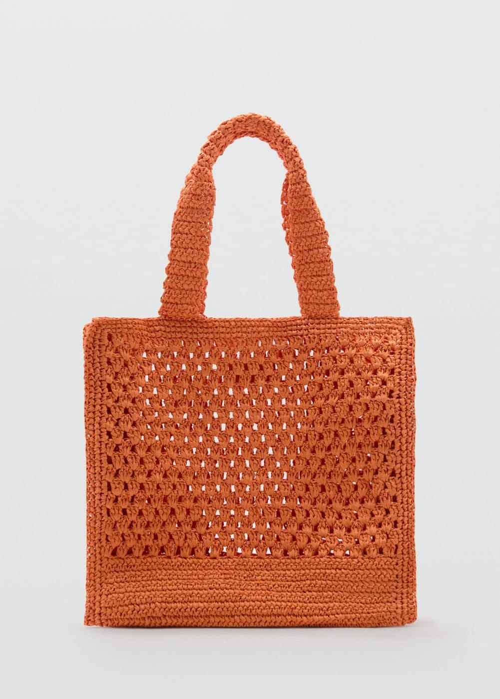 MANGO - Natural fiber shopper bag - One size - Women Product Image