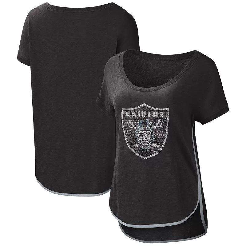 Womens G-III 4Her by Carl Banks Black Las Vegas Raiders Rookie Scoop Neck T-Shirt product image