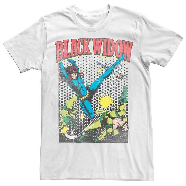 Mens Marvel Black Widow Classic Retro Comic Swing Tee Product Image