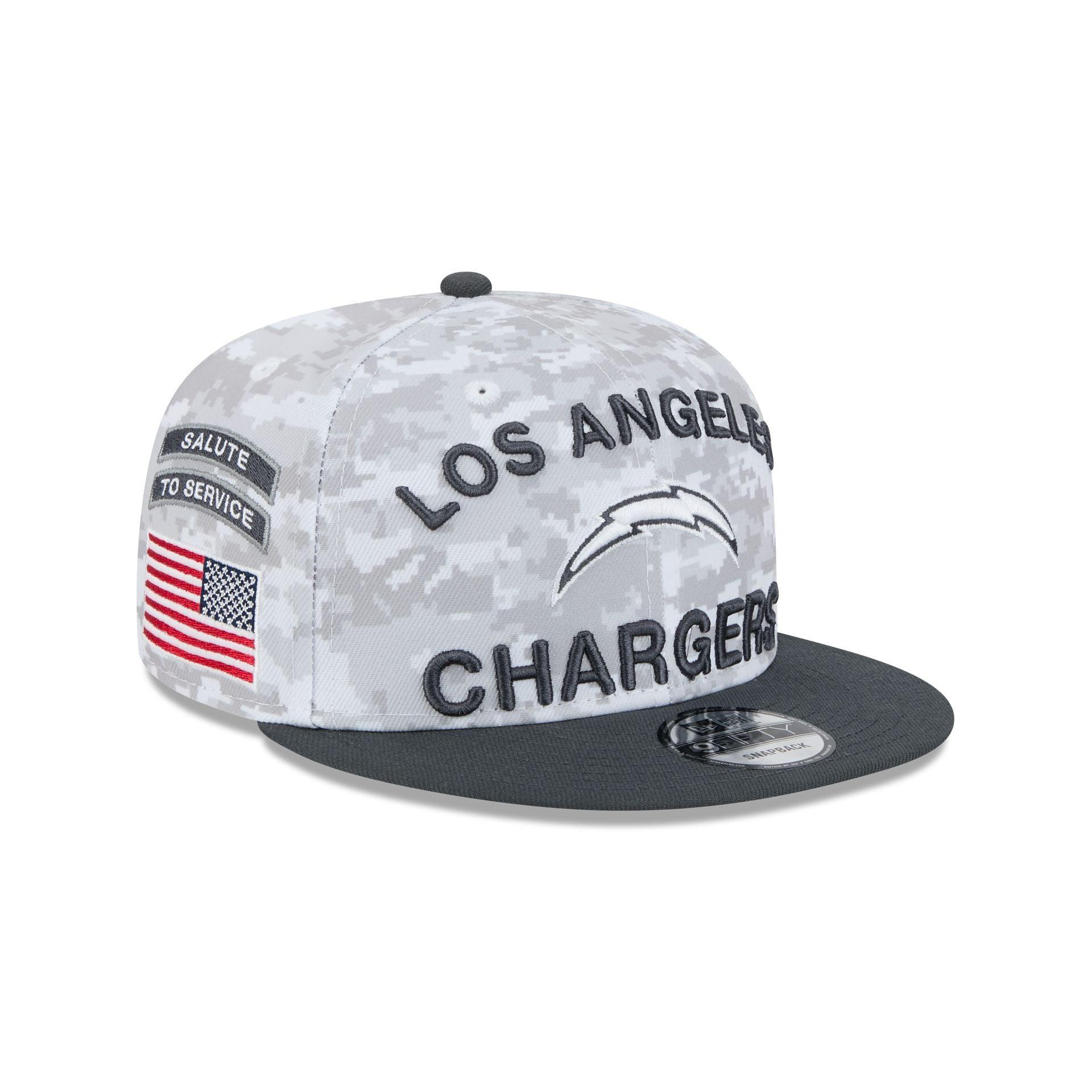 Los Angeles Chargers 2024 Salute to Service 9FIFTY Snapback Hat Male Product Image