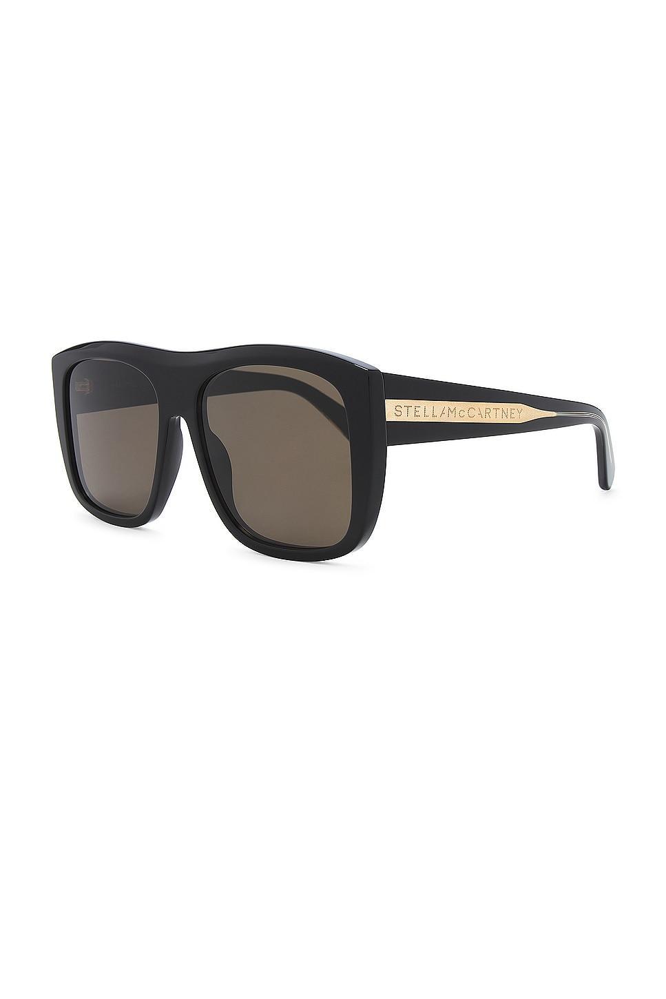 Stella McCartney Square Sunglasses in Black Product Image