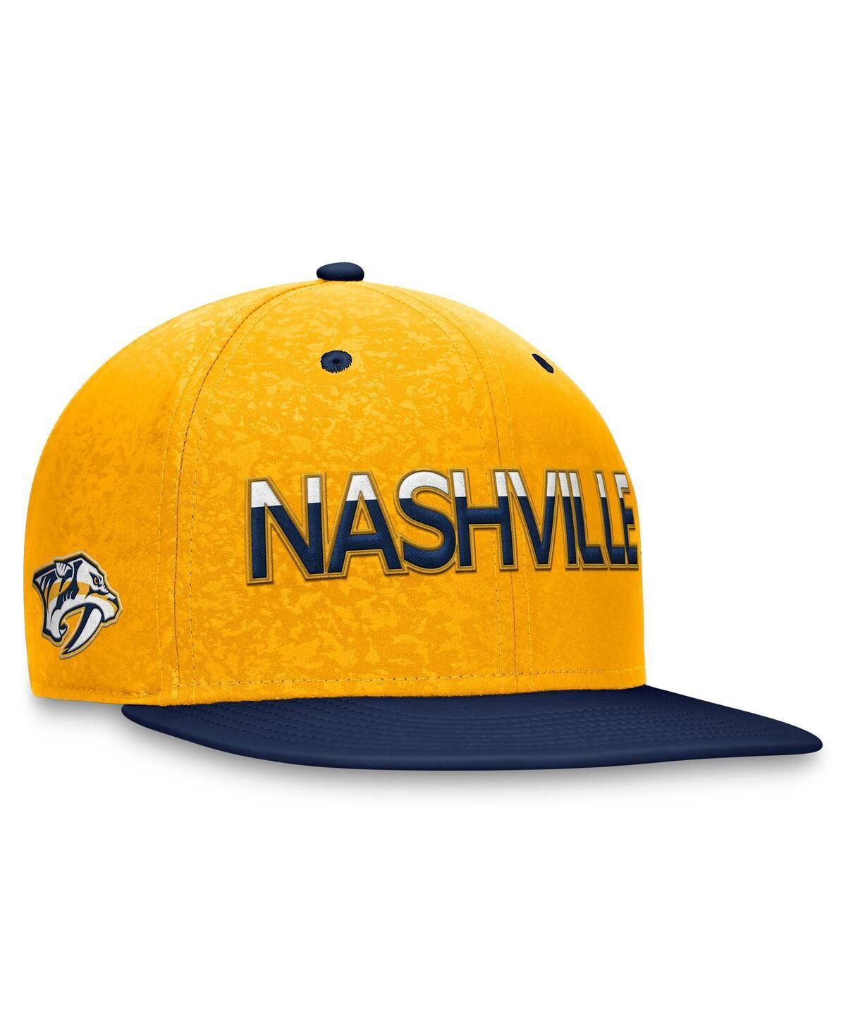 Mens Fanatics Navy Nashville Predators Authentic Pro Rink Two-Tone Snapback Hat - Navy Product Image