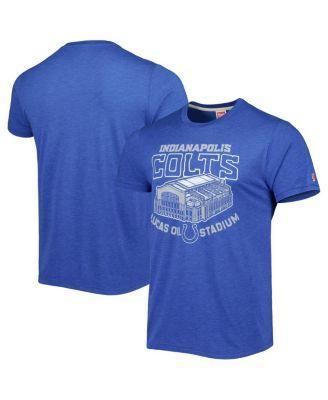 Mens Homage Royal Indianapolis Colts Stadium Tri-Blend T-Shirt Product Image