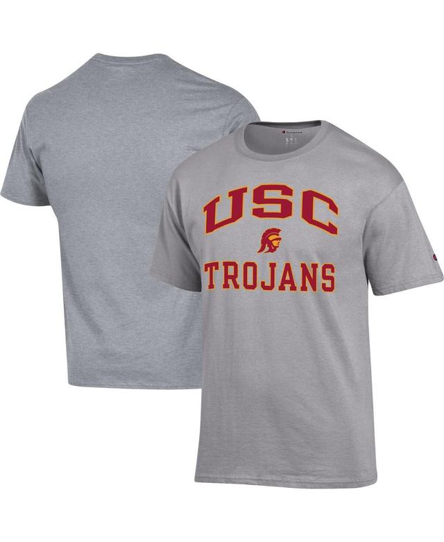 Mens Champion Heather Gray USC Trojans High Motor T-Shirt Product Image