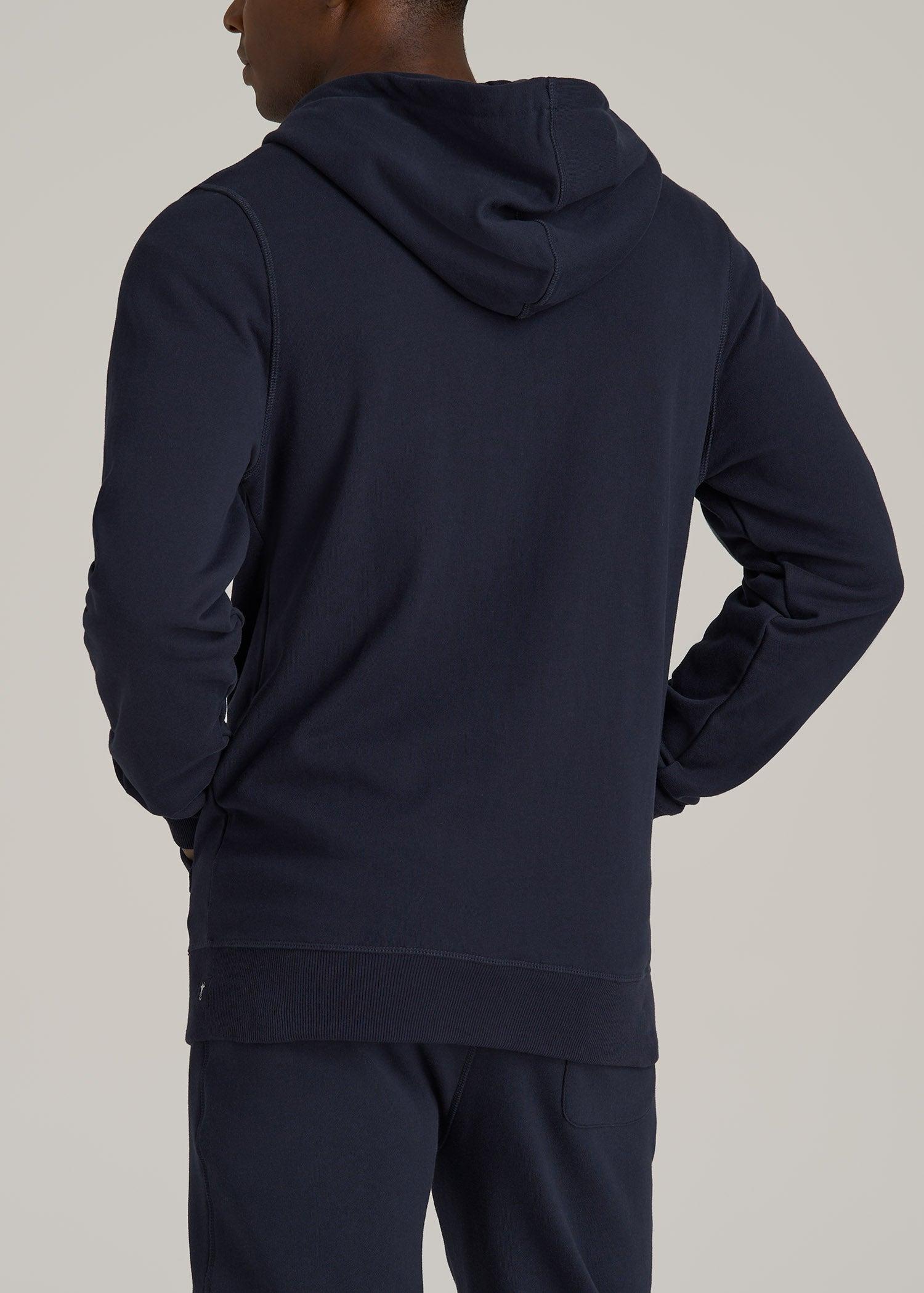 Wearever 2.0 French Terry Full-Zip Hoodie for Tall Men in Evening Blue Product Image