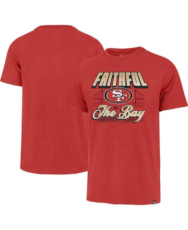 Mens 47 Brand Scarlet Distressed San Francisco 49ers Faithful to the Bay Regional Franklin T-shirt Product Image