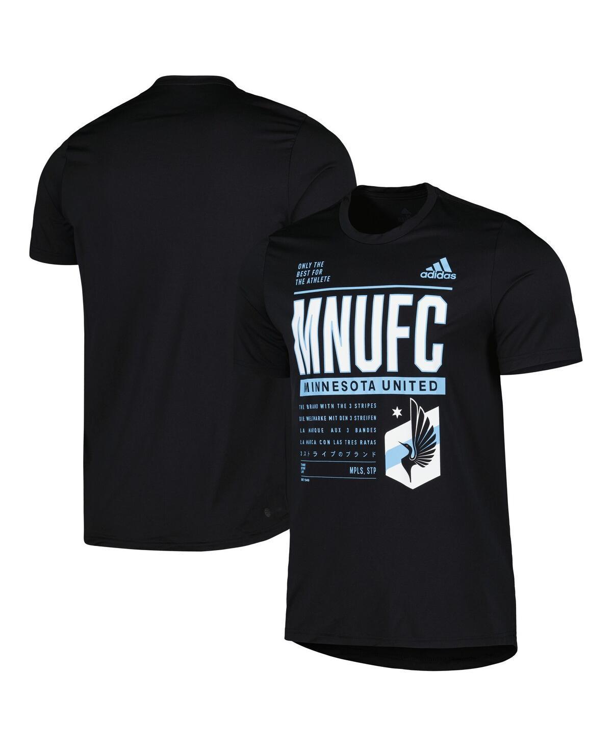 Mens adidas Black Minnesota United Fc Club Dna Performance T-shirt Product Image