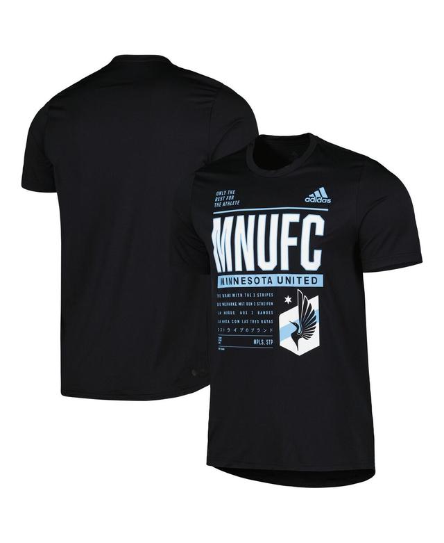 Mens adidas Black Minnesota United FC Club DNA Performance T-Shirt Product Image