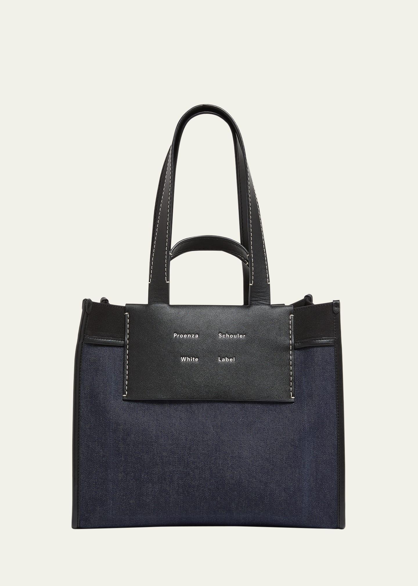 Proenza Schouler White Label Large Morris Tote in Denim Product Image