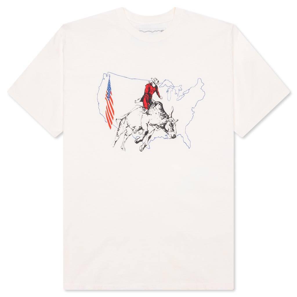 Bullrider USA Tee - Bone Male Product Image