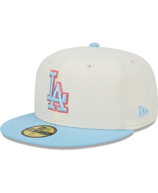 Mens New Era White Los Angeles Dodgers Spring Color Two-Tone 59FIFTY Fitted Hat - White Product Image