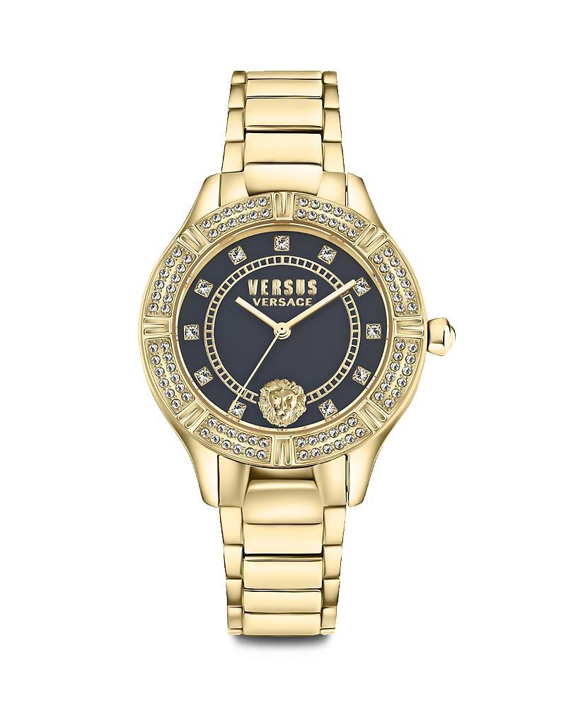 Versus Versace Womens Canton Road Gold Ion Plated Stainless Steel Bracelet Watch 36mm Product Image