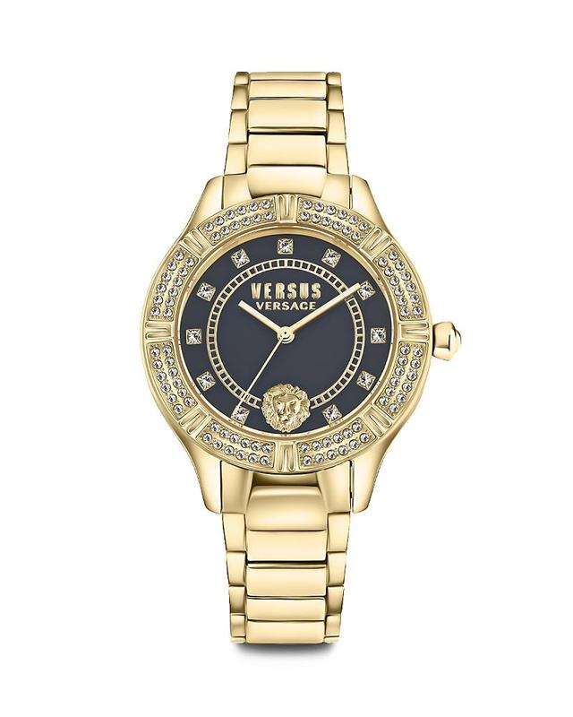 Versus Versace Womens Canton Road Gold Ion Plated Stainless Steel Bracelet Watch 36mm Product Image