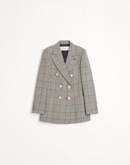 HOUNDSTOOTH WOOL BLAZER  Product Image