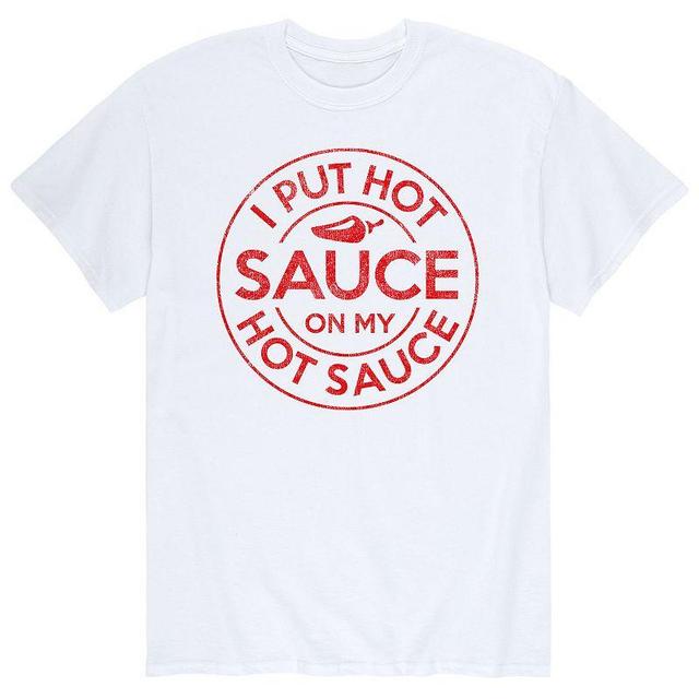 Mens LotSauce On Hot Sauce Tee White Product Image