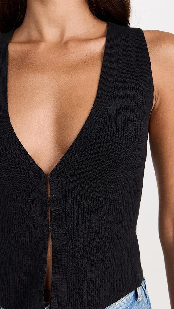 Reformation Myrtle Cotton Sweater Vest | Shopbop Product Image