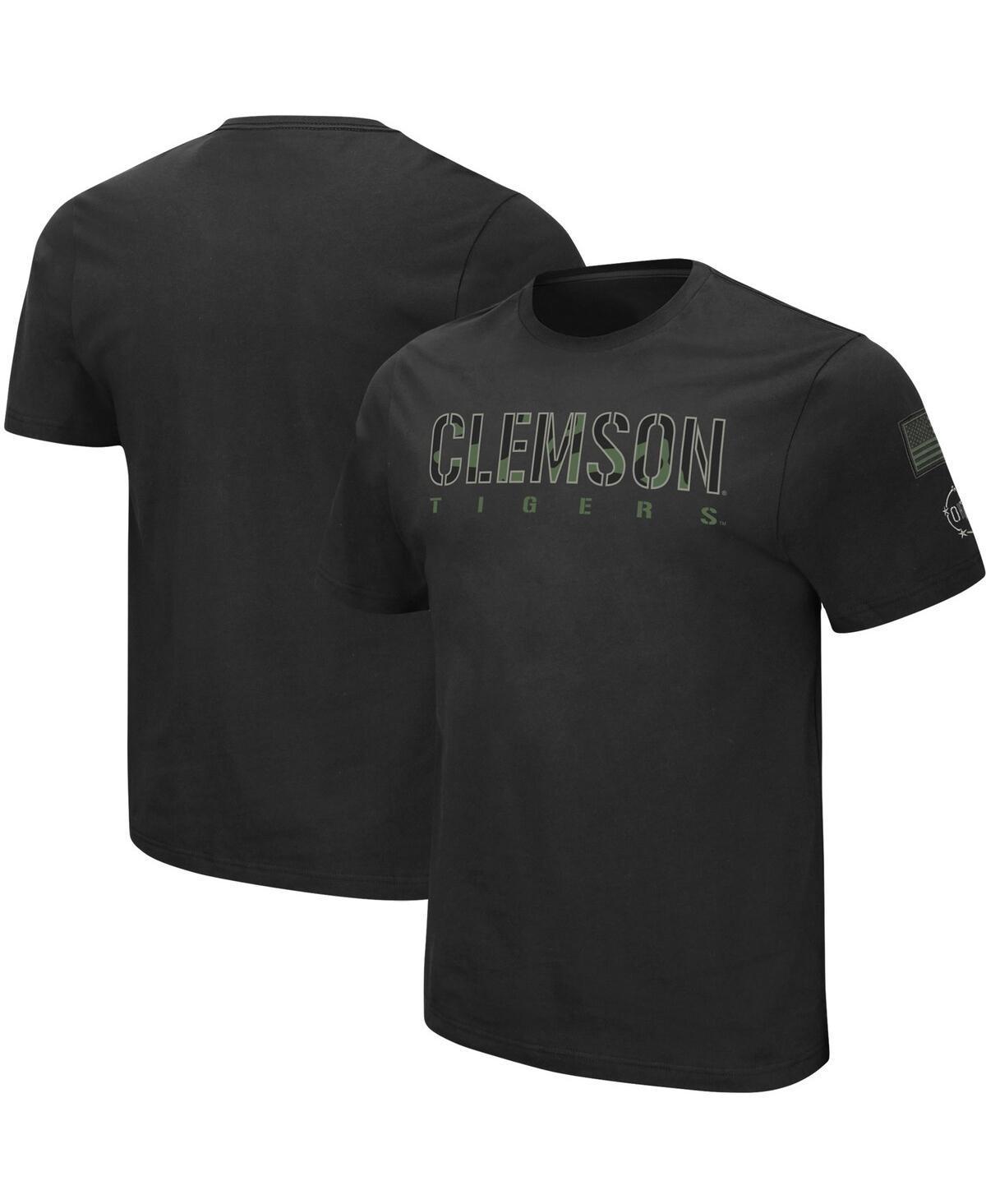 Mens Colosseum Black Clemson Tigers Big and Tall Oht Military-Inspired Appreciation Informer T-shirt Product Image