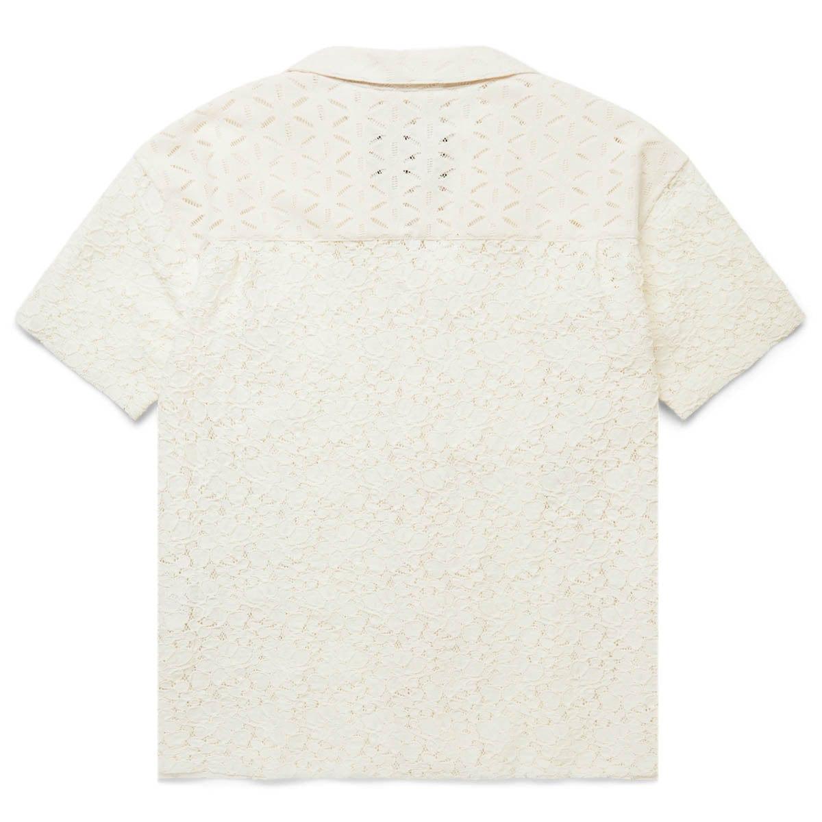 HALF SHEER FLOWER LACE SHIRT Male Product Image