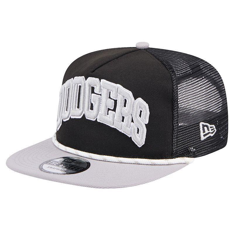 New Era Mens Los Angeles Dodgers New Era Dodgers Golfer Throwback Snapback - Mens Black/Brown Product Image