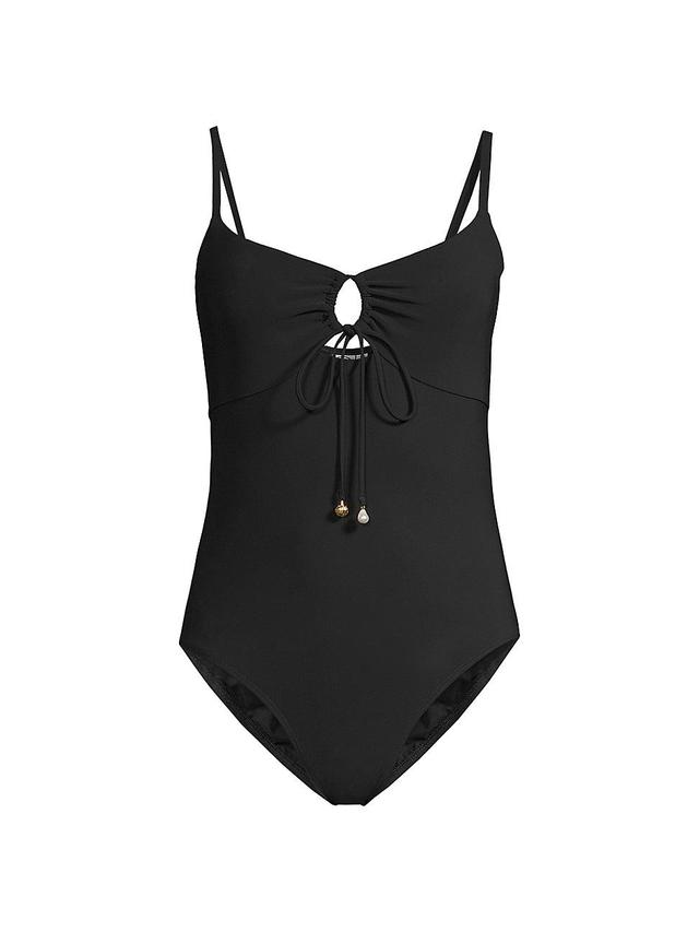 Womens Ruched One-Piece Swimsuit Product Image