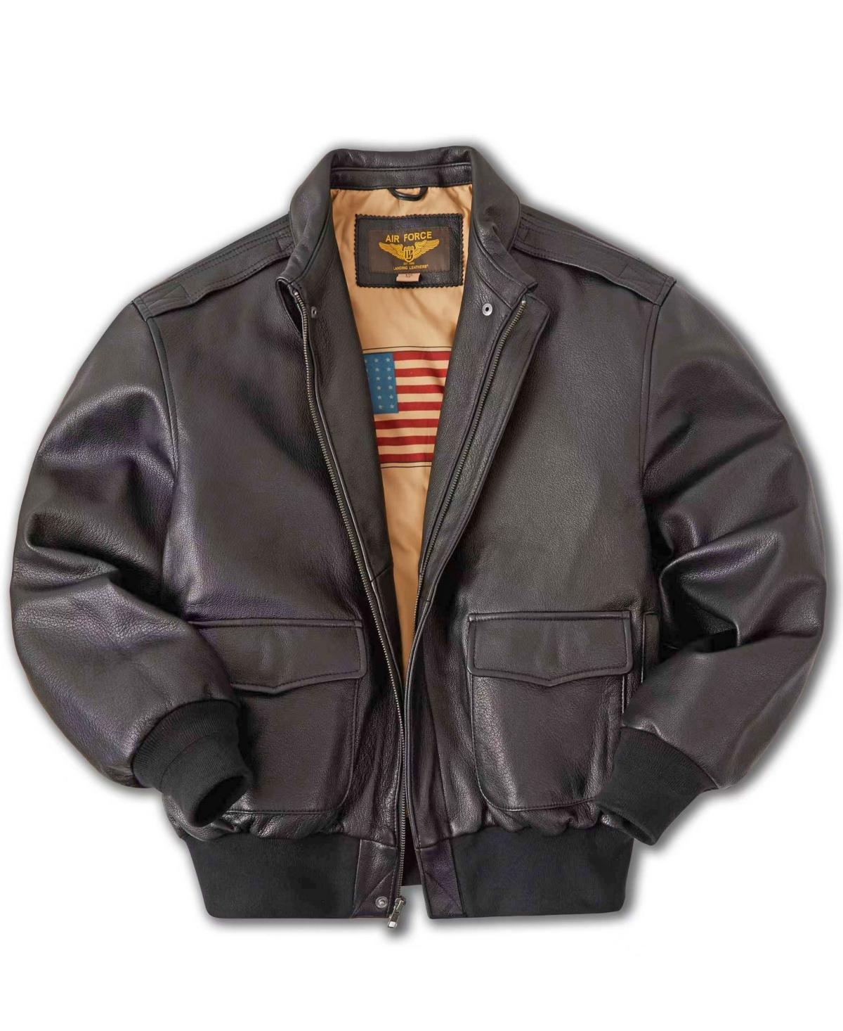 Landing Leathers Men A-2 Leather Flight Bomber Jacket - Tall Product Image