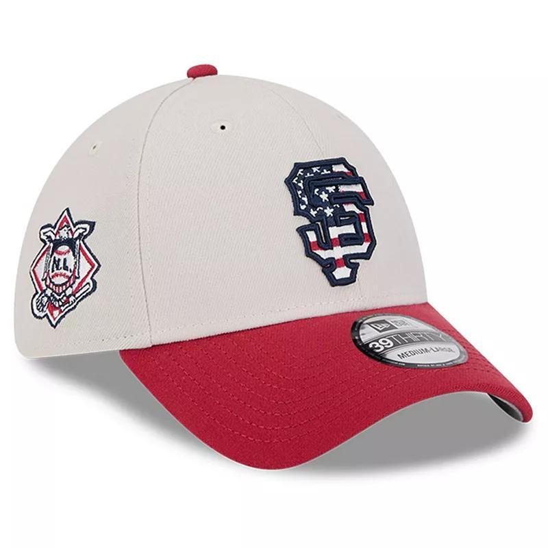 New Era Mens Red San Francisco Giants 2024 Fourth of July 39THIRTY Flex Hat Product Image