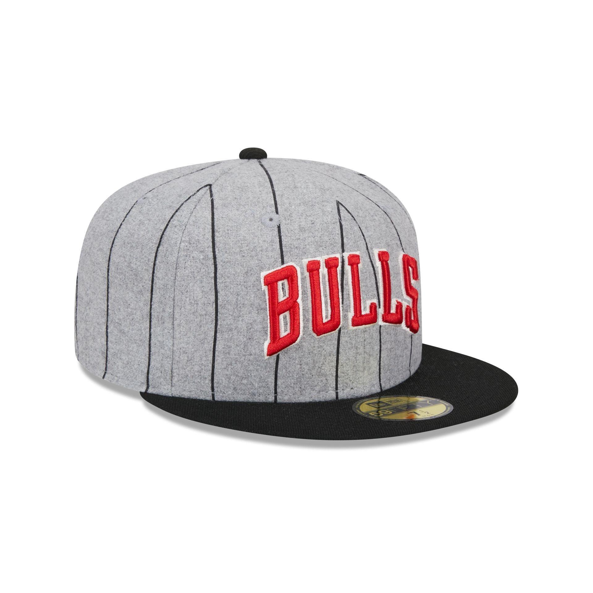 Chicago Bulls Heather Pinstripe 59FIFTY Fitted Hat Male Product Image