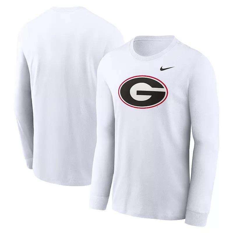 Mens Nike Georgia Bulldogs Primary Logo Long Sleeve T-Shirt Product Image