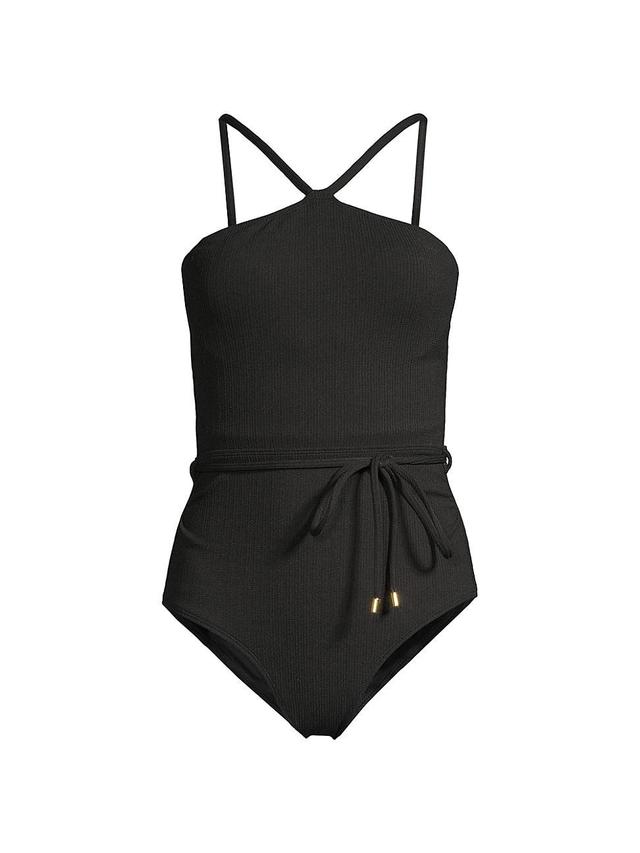 Womens Daphne High Neck One-Piece Swimsuit Product Image